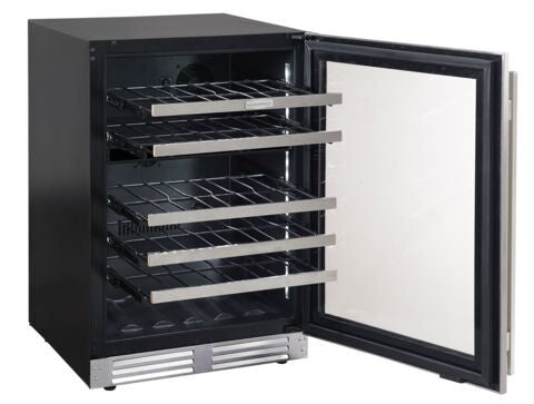 Marathon 24" Stainless Steel Dual Zone Undercounter Wine Cellar (5.4 cu. ft.) - MWC56-DSS