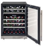Marathon 24" Stainless Steel Dual Zone Undercounter Wine Cellar (5.4 cu. ft.) - MWC56-DSS