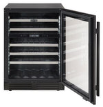 Marathon 24" Black Steel Dual Zone Undercounter Wine Cellar (5.4 cu. ft.) - MWC56-DBLS