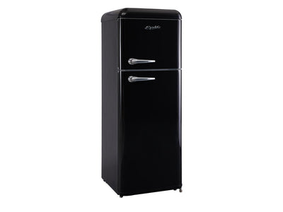 Epic Réfrigérateur 7,5 pi³ avec congélateur en haut, style rétro noir ERR82BL-1