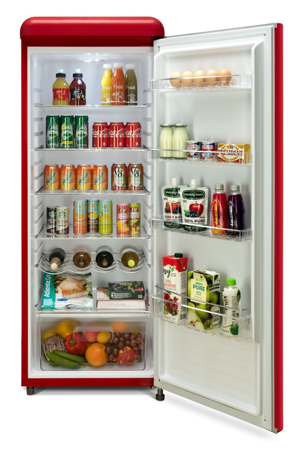 Epic 21.5" Red Retro All-Refrigerator (9.0 cu. ft.) - ERAR88RED