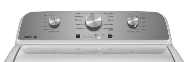 Maytag White Top Load Washer with Deep Fill - (5.2 cu. ft.) - MVW4505MW