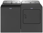 Maytag Volcano Black Top-Load Washer (5.4 cu. ft.) & Electric Dryer (7.0 cu. ft.) - MVW6500MBK/YMED6500MBK