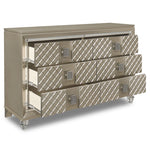 Meera 6 Drawer Dresser - Champagne