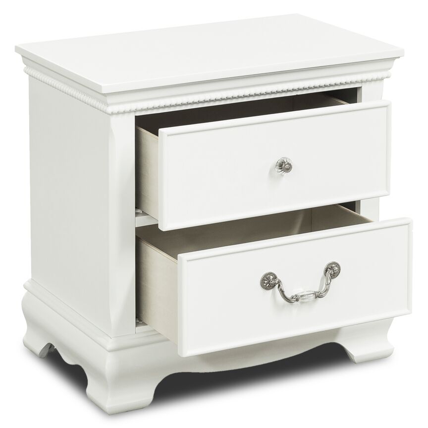 Melanie Night Table - White