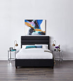 Orchid 3-Piece Queen Bed - Black