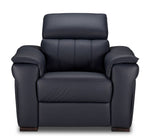 Orlando-Ray Leather Chair-Blue