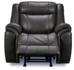 Plaza Leather Rocker Recliner - Grey