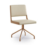 Renee Swivel Side Chair - Champagne Gold, Castillo Cream