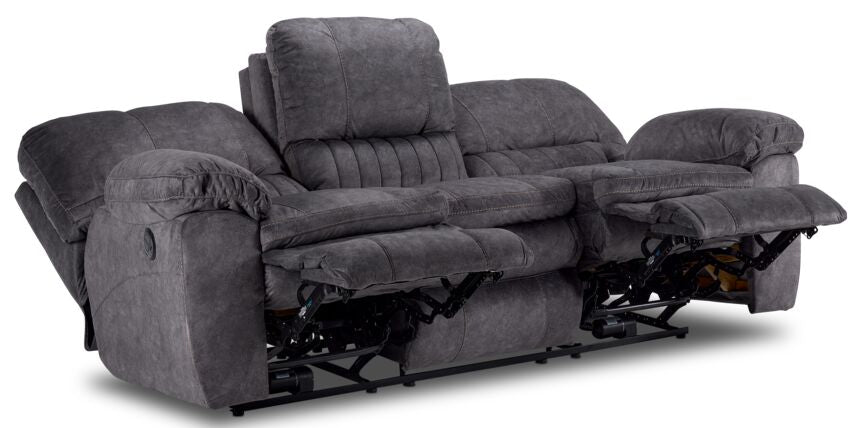 Reyes Power Reclining Sofa - Grey
