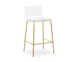 Ria Tabouret hauteur bar – transparent, doré