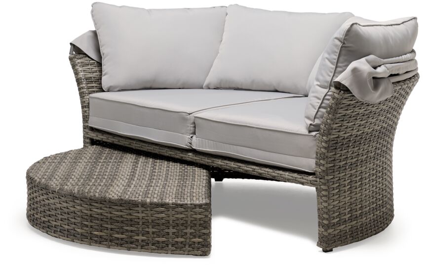 Riviera - Outdoor Daybed with Canopy - Grey