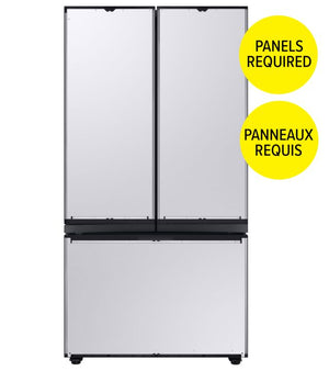 Samsung BESPOKE Réfrigérateur 23,9 pi³ avec porte à deux battants à profondeur de comptoir avec centre de boissons 36 po (sans les panneaux) RF24BB6600APAA