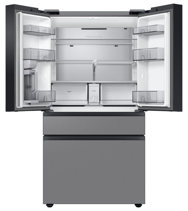 Samsung Fingerprint Resistant Stainless Steel BESPOKE 36" 4-Door Refrigerator with AutoFill Water Pitcher (28.9 cu. ft.) - RF29BB8200QLAA