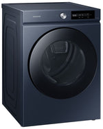 Samsung BESPOKE Navy Steel Front Load Steam Dryer with Smart Dial (7.5 cu. ft.) - DVE46BB6700DAC