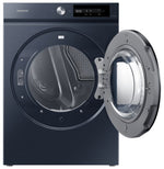 Samsung BESPOKE Navy Steel Front Load Steam Dryer with Smart Dial (7.5 cu. ft.) - DVE46BB6700DAC