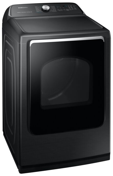 Samsung Black Stainless Electric Dryer with SmartThings (7.4 cu. ft.) - DVE52B7650V/AC