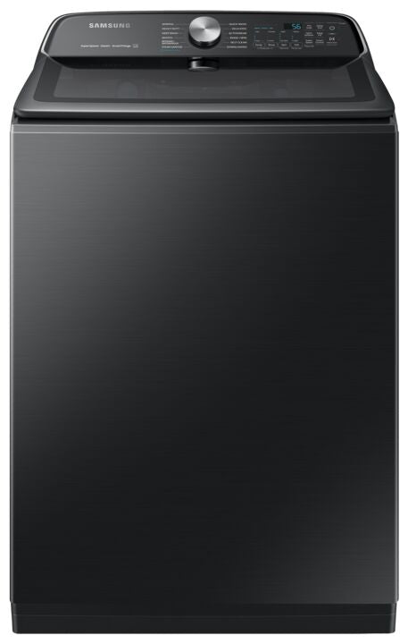 Samsung Black Stainless Top-Load Washer with SuperSpeed (6.0 cu. ft.) - WA52B7650AV/AC