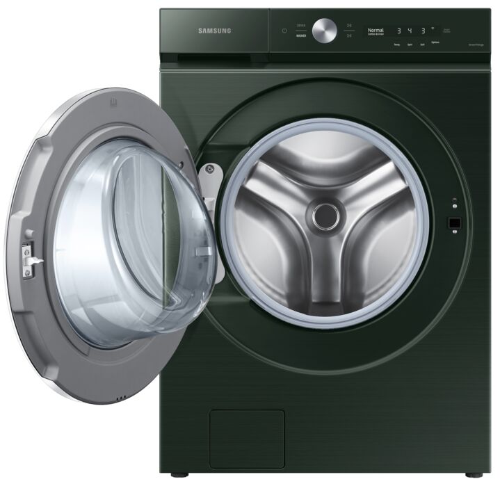 Samsung BESPOKE Emerald Green Front-Load Washer with Ultra Capacity (6.1 cu. ft.) - WF53BB8900AGUS
