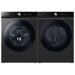 Samsung BESPOKE Black Stainless Front-Load Washer (6.1 cu. ft.) & Electric Dryer with Super Speed (7.6 cu. ft.) - WF53BB8700AVUS/DVE53BB8700VAC