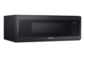 Samsung Four micro-ondes avec hotte intégrée 1,1 pi³ à profil bas 400 PCM acier inoxydable noir ME11A7510DG/AC