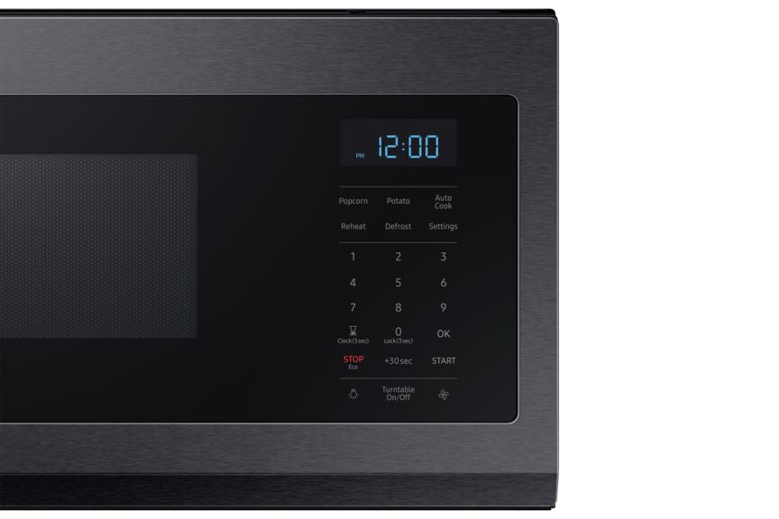 Samsung Black Stainless 400 CFM Slim Over-The-Range Microwave (1.1 Cu.Ft.) - ME11A7510DG/AC