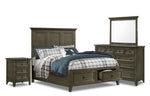San Mateo 6-Piece Full Storage Bedroom Package - Pewter
