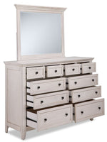 San Mateo 6-Piece Full Panel Bedroom Package - Antique White