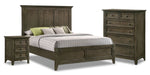 San Mateo 5-Piece King Bedroom Package - Pewter