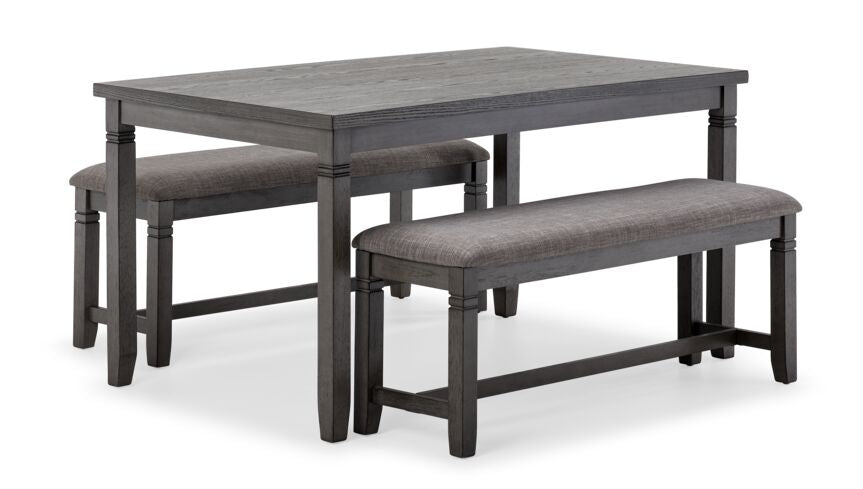 Breeze 3-Piece Dining Set - Dark Grey