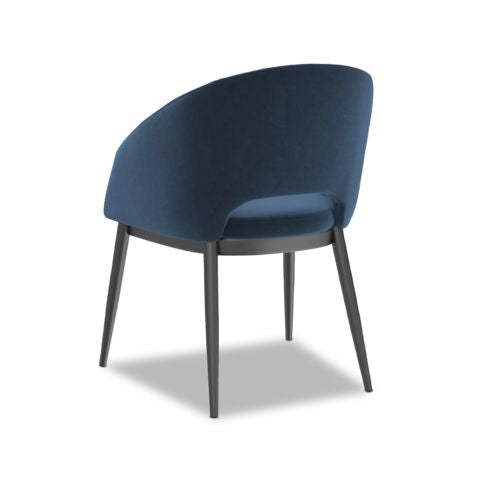 Thatcher Armchair - Navy Blue Sky, Black