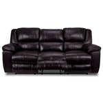Transformer II Leather Power Reclining Sofa with Drop Down Table - Chocolate