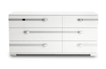 Volare Dream 6-Piece King Bedroom Package - White Lacquer