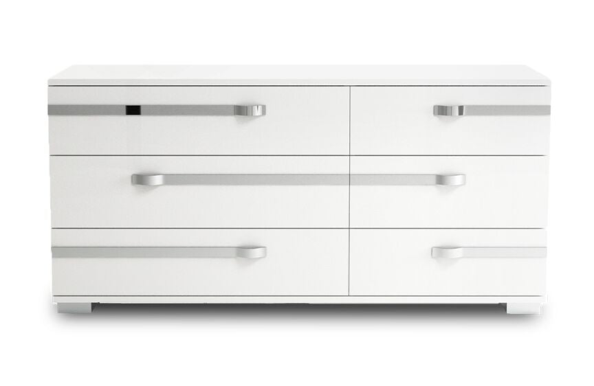 Volare Dream 6-Piece King Bedroom Package - White Lacquer
