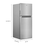 Whirlpool 24" 11.6 Cu. Ft. Fingerprint Resistant Stainless Finish Counter-Depth Top-Freezer Refrigerator - WRT112CZJZ