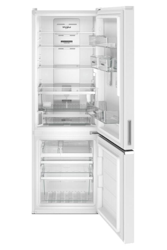 Whirlpool 24" 12.9 Cu. Ft. White Counter-Depth Bottom-Freezer Refrigerator - WRB533CZJW