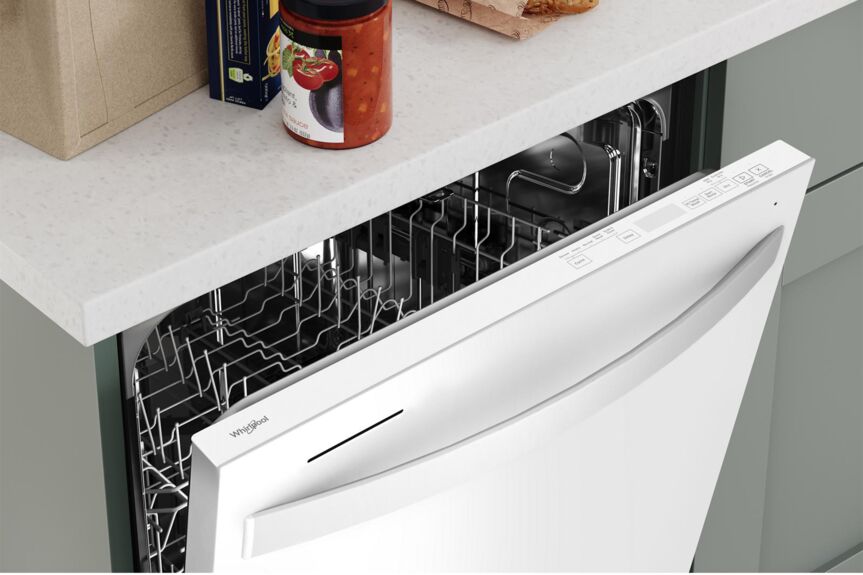 Whirlpool White Dishwasher with Deep Top Rack (50 dBA) - WDT740SALW