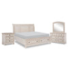 Windchester Chambre à coucher avec rangement 6 mcx très grand - blanc antique