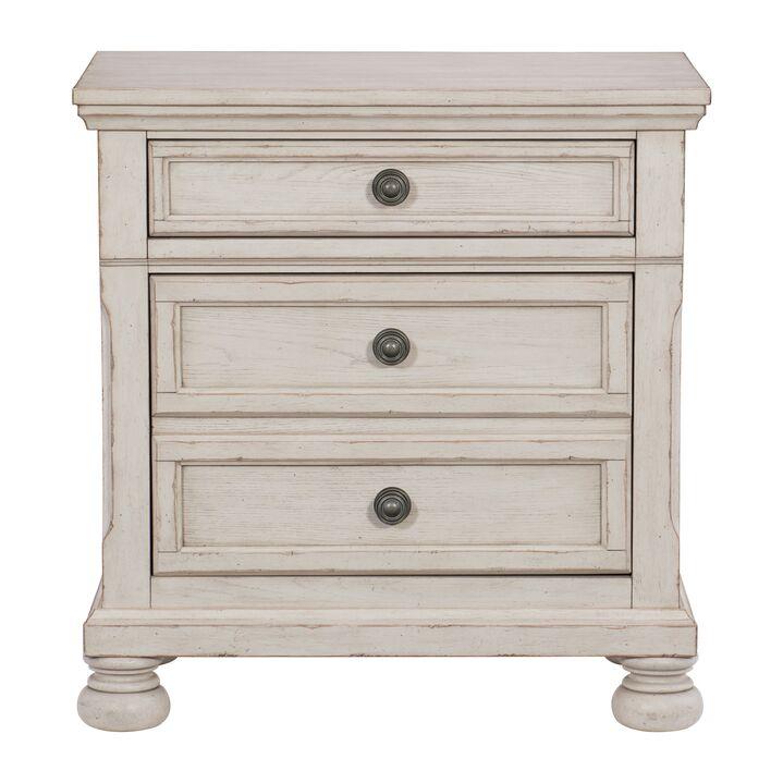 Windchester 5-Piece King Storage Bedroom Package - Antique White