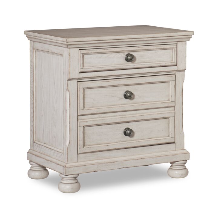 Windchester Night Table - Antique White