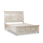 Windchester 3-Piece Queen Storage Bed - Antique White