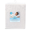 Simmons Protège-matelas imperméable en ratine pour lit de bébé - blanc