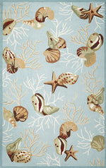 Scorpio X Area Rug - 7'6" x 9'6" - Blue
