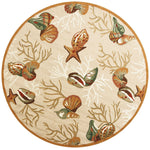 Scorpio XII Round Area Rug - 7'6" - Beige