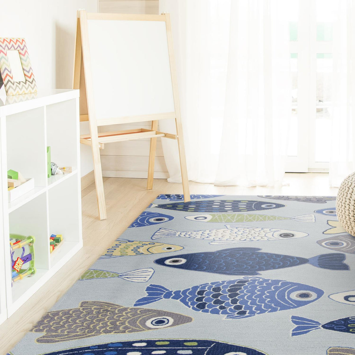 Scorpio III 5' x 7'6" - Light Blue Area Rug