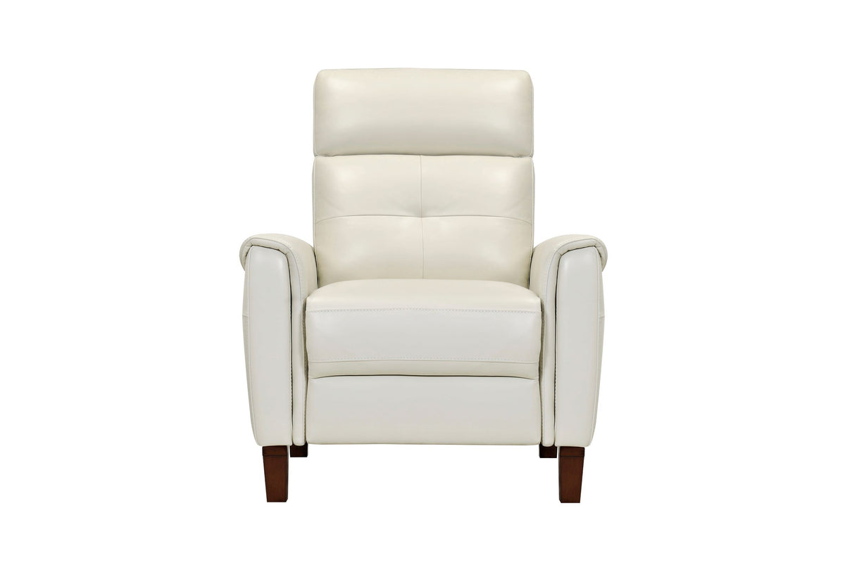 Mayne Leather Recliner - Ivory
