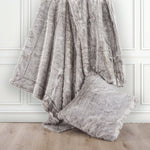 Bonsu Faux Fur Throw - Grey