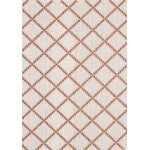 Terra Trellis 5'3" X 7'7" Outdoor Area Rug - Cream, Taupe and Brown