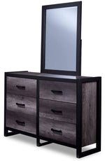 Terra 6-Piece Twin Panel Bedroom Package - Grey