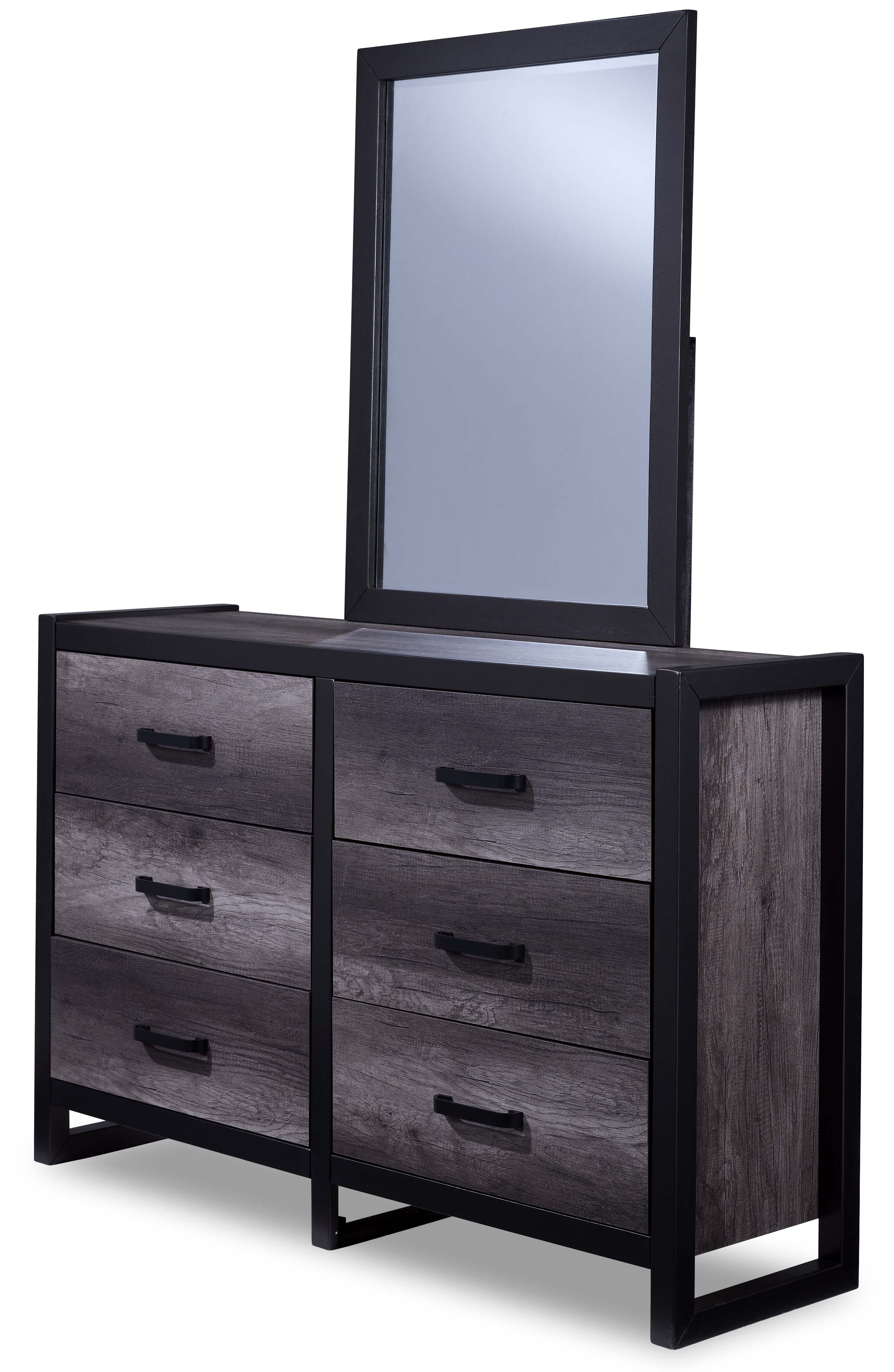 Terra 6-Piece Twin Panel Bedroom Package - Grey